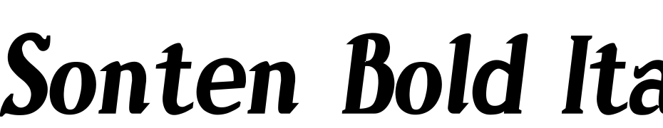 Sonten Bold Italic Font Download Free